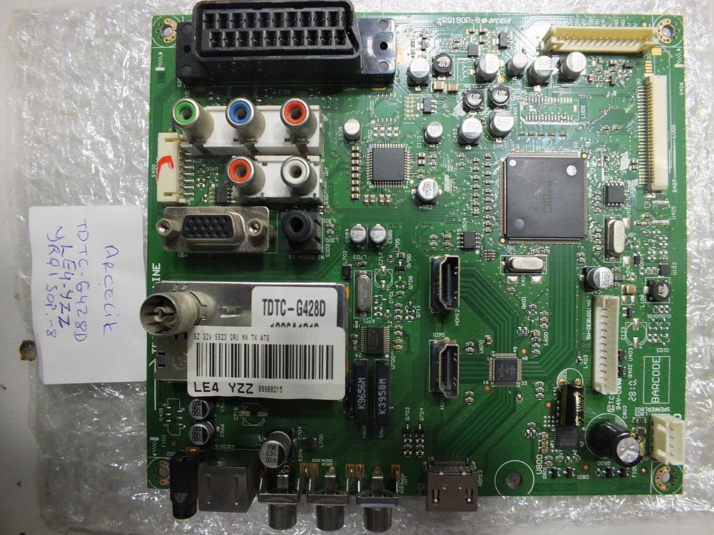 YRQ190R-8 - ARÇELIK - TV - EAGBZZ - TDTC-G428D - MAIN BOARD - ANAKART